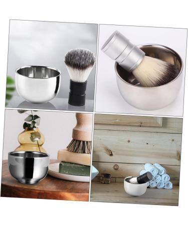 FRCOLOR Stainless Steel Castle Foam Shaving Cup - 7.3x5cm - Durable Tool for Men | Shaving Cream & Soap Container - Buy Online on GoSupps.com