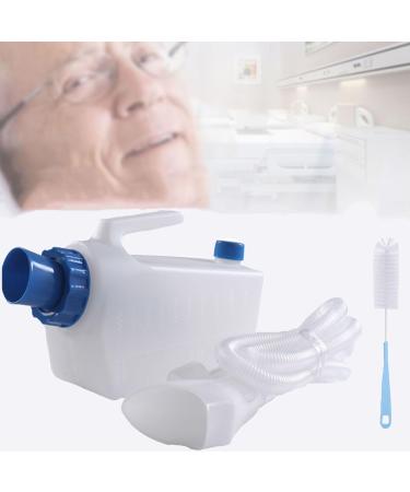 ICEMOB Portable Urinal with Adapter and 1.5M Connecting Tube Unisex Pee Bottle for Bedridden & Incontinence 2000Ml Wee Bottle for Men Convenient and Practical