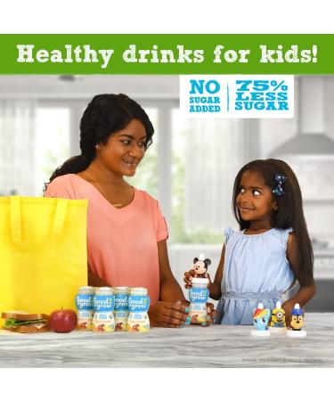 good2grow Organic Low Sugar Fruit Fusion Juice 24-pack 6oz Bottles - Non-GMO, USDA Certified, 75% Less Sugar - BPA-Free, Spill-Proof Tops Not Included - Buy Online on GoSupps.com
