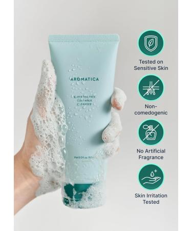 AROMATICA Super Tea Tree Clay Mask Cleanser Blackhead Remover & Pore Minimizer for Face Korean Face Wash with Tea Tree Oil 2 In 1 Acne Skin Care Clay Mask & Cleanser Oil control (5.0 fl oz) - Buy Online on GoSupps.com