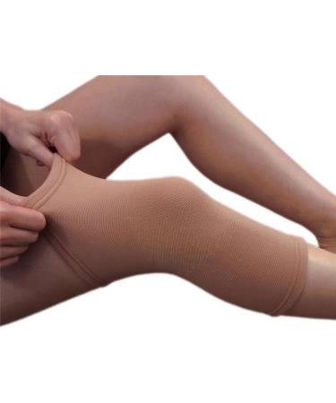 Medical Grade Small Beige Knee Support - Elastic Compression Tubular Sleeve - Buy Online on GoSupps.com