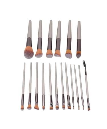 Premium 18-Piece Makeup Brush Set - Soft Powder Cosmetic Applicators for Eyeshadow Blush & Eyelashes | International Shipping Available - Buy Online on GoSupps.com