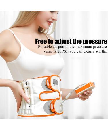 RK XKJ Inflatable Lumbar Support Belt - Electric Pressure Relief for Scoliosis | 360 Complete Back Pain Relief Solution - Buy Online on GoSupps.com