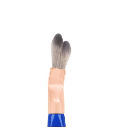 Bdellium Tools Professional Makeup Brush - Golden Triangle 951 Small Slanted Double Dome Blender | Vegan Soft Synthetic Fibers for Blending - Blue (1pc - Buy Online on GoSupps.com
