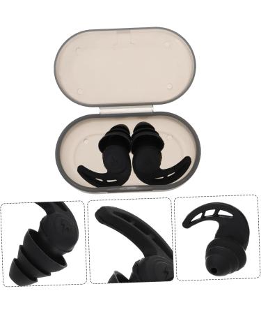 FRCOLOR Noise Canceling Earbuds - Rubber Silicone Earbuds for Noise Reduction & Snoring - Black - International Shipping Available - Buy Online on GoSupps.com