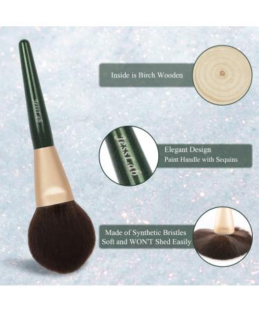 JessLab Wooden Handle Loose Powder Brush - Synthetic Bristles - Face Makeup Tool for Flawless Application - 1 Piece - Buy Online on GoSupps.com