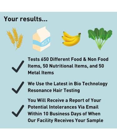 Modern Allergy Management Hair Testing Kit | Test 750 Items for Food, Environmental, and Heavy Metal Intolerances - Buy Online on GoSupps.com