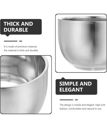 Coheali Double-Layer Shaving Cup | Stainless Steel Travel Foam & Soap Holder | Wet Shave Accessories with Sunflower Design - Buy Online on GoSupps.com
