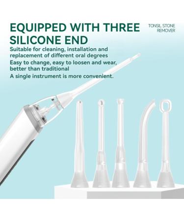 Electronic Tonsil Stone Remover - 3 Modes Instant Removal Kit with 5 Nozzles for Bad Breath Relief - Buy Online on GoSupps.com