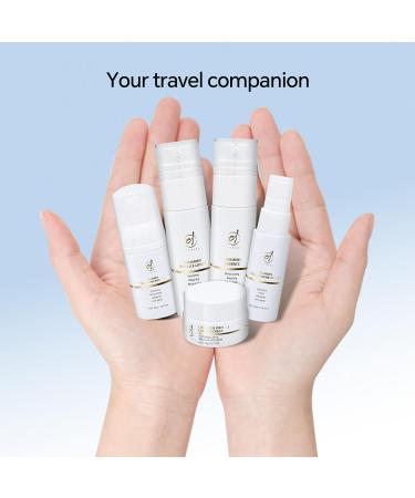 OTTOSHA Bioactive Collagen Skin Care Set Mini Travel Size Gift Set All In One (5 Piece Kit) For Women & Men Cleaning Hydrating Soothing Repairing Revitalizing Anti-aging - Buy Online on GoSupps.com