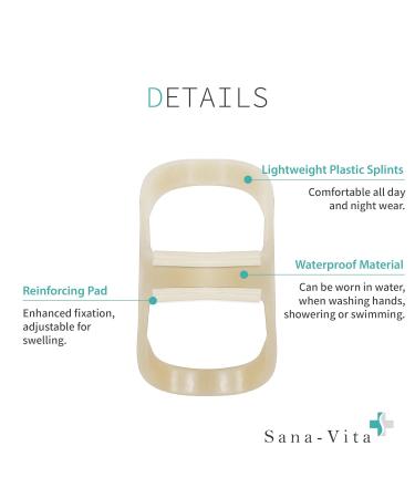 Buy Sana-Vita 3-Point Finger Splint - Arthritis & Trigger Finger Support - 3 Pack Sizes 12 13 14 - International Shipping Available - Buy Online on GoSupps.com