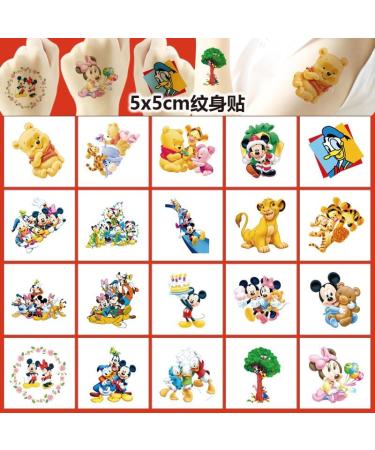 20pcs Mickey Mouse Temporary Tattoos for Kids Cute Fake Tattoos Stickers for Birthday Party Supplies Favors(5 x 5cm) - Buy Online on GoSupps.com