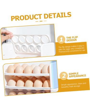 KOMBIUDA Egg Storage Box Egg Holder for Fridge Eggs Egg Preservation Tray Household Egg Container Egg Box Dog - Buy Online on GoSupps.com