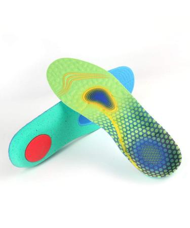 VSUDO Shock Absorption Sports Shoe Insoles, Athletic Running Hiking Comfort Insoles for Sneakers or Hiking Boots, High Elastic Massage Thick Insoles, Replacement Insoles/Inserts for Men or Women – L L: M 10-14 / W 11-15 - Buy Online on GoSupps.com