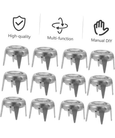 COHEALI 100 Pcs Four Claw Drill Nail Diamond Studs Punk Studs for Clothing Four-jaw Rivets Crystal Bags Silverx2pcs 0.6X0.6CMx2pcs - Buy Online on GoSupps.com