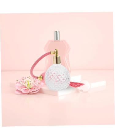 HEALLILY Crystal Glass Refillable Perfume Atomizer Spray Bottle Vintage Style Empty Perfume Bottle with Long Tassel Pink 100ml Black - Buy Online on GoSupps.com