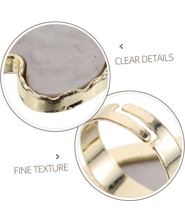 VICASKY 2pi ces Palette de M lange pour Nail Art DIY Support pour Vernis Ongles avec Anneaux pour Doigts Plateau de M lange pour Couleurs Blanc et Gris - Buy Online on GoSupps.com