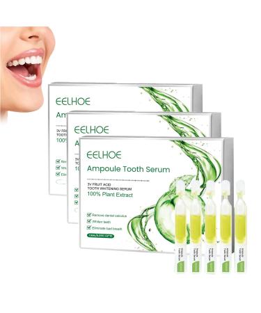 Tlopa ampoule toothpaste Tlopa Tartar Removal ampoule tooth whitening ampoule tooth paste 3V fruit acid ampoule tooth serum removal of tartar and plaquebacteria (3 box)