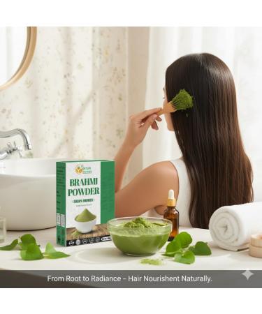 Herbs Botanica Brahmi Powder Bacopa Powder Centella Asiatica Ayurvedic Herb Natural Hair Care Promotes Hair Growth | 5.5 oz (150 GMS) Brahmi / Bacopa monnieri Powder - Buy Online on GoSupps.com