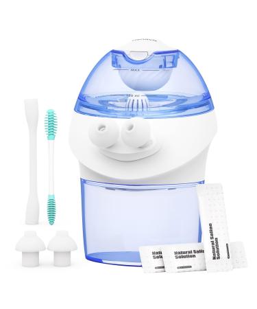 Advanced Nasal Irrigation System, Rechargeable Sinus Rinse Kit with 1 Nose Cleaner and 15 Salt Packets, Self-Cleaning Nasal Irrigator, Safety-Protection for Congestion Relief & Nasal Rinse Standard