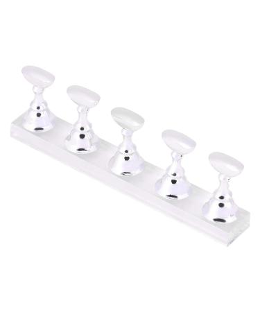 5 Pieces Nail Art Tip Holders Chessboard Display Practice Manicure Stand for Nail Salon