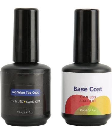 Nail Top Coat Base Coat Set Professional Nail Salon Long Lasting Shine Finish Clear Nail Art Base Top Coat - Buy Online on GoSupps.com