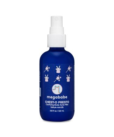 Megababe Chest-o Presto | Clarifying Body Acne Mist | Benzoyl Peroxide Free | 3.8 fl oz