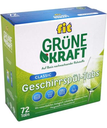 FIT Grne Kraft Classic 144 Tabs - Eco-Friendly Dishwasher Tablets for Superior Cleaning | International Shipping Available - Buy Online on GoSupps.com
