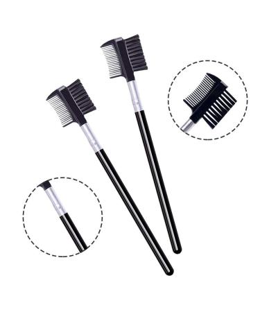 2 PCS Eyelash Comb & Eyebrow Brush Set - Premium Makeup Tools for Eyelash Extensions | International Shipping Available - Buy Online on GoSupps.com