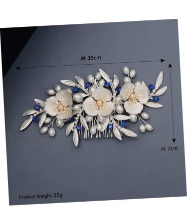 Housoutil Hair Comb for Bride Pearl Headpiece Pearl Hair Comb Wedding Hair Clip Bride Hair Clip Flower Bride Comb Pearl Hair Pin Flower Hair Comb Tiara Vintage Hair up Dinner Party - Buy Online on GoSupps.com