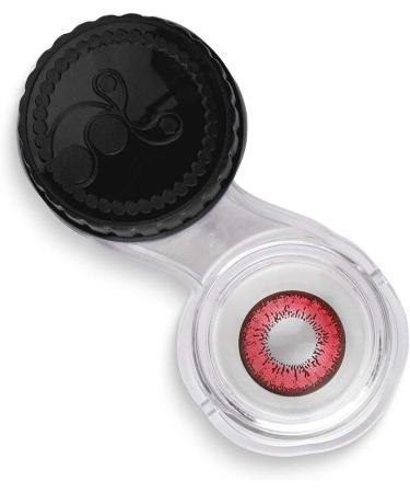Colored Red Crazy Fun Contact Lenses 'Red Flower' - 1.50 Dioptria for Carnival & Halloween 2024 | Free Lens Container | Top Quality 14.00mm - Buy Online on GoSupps.com