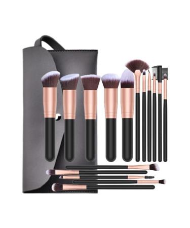 Makeup Brush Set 16-Piece Makeup Brush Set Powder Brush Blush Brush Eye Shadow Brush Complete Set of Beauty Tools for Beginners for Face and Eyes (Color : A)