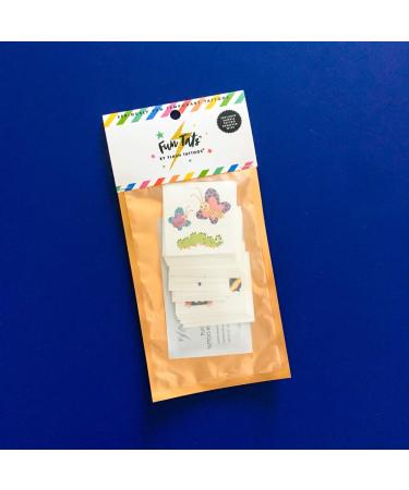 Bugs Variety Set - 25 Assorted Premium Waterproof Metallic Flash Tattoos for Kids - Party Favor Temporary Tattoos for Boys & Girls - Birthday Party Decor - Bug and Insect Designs - Buy Online on GoSupps.com