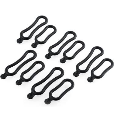 Saibangzi 10 pieces stretch rubber rings for LED bicycle light Head light headlight flashlight MTB steering rod holder 10 pi ces en caoutchouc