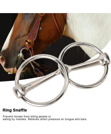 Buy Pssopp Stainless Steel Horse Snaffle Bit - Hollow Jointed Loose Oval Mouth for Equestrian Supplies | International Shipping Available - Buy Online on GoSupps.com
