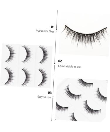 Beavorty 15 Pairs short false eyelashes reusable eyelashes false lashes Makeup lash makeup eyelashes reusable manmade eyelashes 3d fake eyelashes Accessories fluffy 6d artificial fiber - Buy Online on GoSupps.com