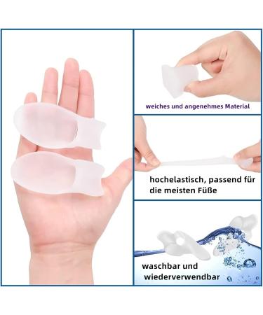 Gel Big Toe Spreader & Bunion Protector | 4 Pack for Pain Relief from Friction & Hallux Bunion - Buy Online on GoSupps.com