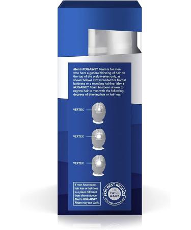 Rogaine Men's Foam Triple Pack - Hair Regrowth Treatment for Men - 3 Month Supply - Buy Online on GoSupps.com