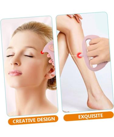 Fomiyes 4-Piece Acupuncture Hand Massager - Silicone Stress Relief Massage Device for Head & Neck | Pink Scalp Brush - Buy Online on GoSupps.com