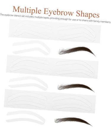  Beavorty Beavorty 12 Sheets Tattoo Auxiliary Artifact Eyebrow Shaping Template Stencil Stickers Eyebrow Sticker Eyebrow Stickers Eyebrow Tape Paper - Buy Online on GoSupps.com