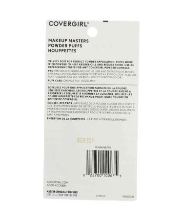 Buy CoverGirl Makeup Masters Powder Puffs - 3 Ct 2 Pk | International Shipping Available - Buy Online on GoSupps.com