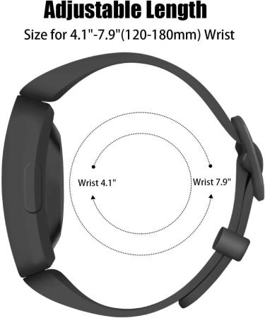 KOLEK Bands Compatible with Fitbit Ace 2 for Kids Soft Silicone Waterproof Bracelet Accessories Sports Watch Strap Wristbands Replacement for Fitbit Ace 2 Boys Girls Black 1-Black - Buy Online on GoSupps.com