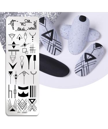 Floral Geometric Nail Art Stamping Plate Set - DIY Nail Stamp Kit (6pcs) - Buy Online on GoSupps.com