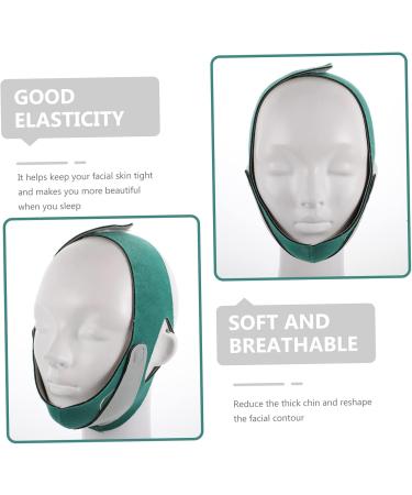 minkissy 1 Pc Thin Belt Lifing Sagging Skin Lift Double Chin Reducer Strap Shaping Band Watch Band Tool Slimming Thinner Anti Wrinkle Woman Polyester 57X10X0.5CM Green - Buy Online on GoSupps.com