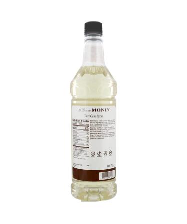 Monin Pure Cane Syrup 33.81 Fl Oz - Ideal for Coffee, Tea, Cocktails - Gluten-Free, Non-GMO - 1 Liter - Buy Online on GoSupps.com