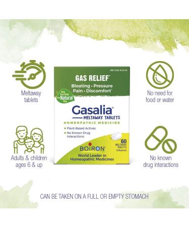Boiron Gasalia Tablets for Gas Relief | 60 Count - Homeopathic Relief - Buy Online on GoSupps.com