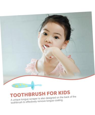 Clispeed 4-Piece Toddler Toothbrush Set | Safe Silicone Cleaning Brushes for Infants | Newborn Toys & Toddler Accessories - Buy Online on GoSupps.com