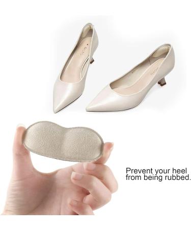 TSHAOUN Heel Cushion Pads for Kids & Women - 8 Pairs Inserts with Strong Sticky Backing - Prevent Grind Feet - Black Beige - Buy Online on GoSupps.com