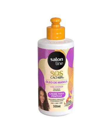 Linha Tratamento (SOS Cachos) Salon Line - Creme para Pentear Manga Tradicional 300 Ml - (Salon Line Treatment (SOS Curls) Collection - Traditional Mango Combing Cream 10.14 Fl Oz)