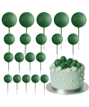 Astaron 20 pieces Tortendeko balls cake topper mini-balloons cake upleater for wedding party baby party birthday cake decorate (dark green) - Buy Online on GoSupps.com